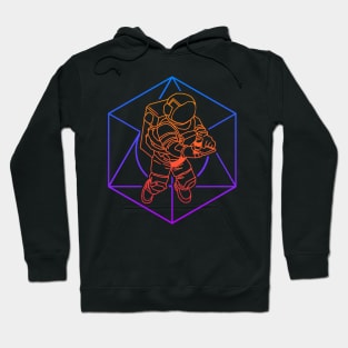 Psychedelic Rave Sacred Geometry Astronaut Hoodie